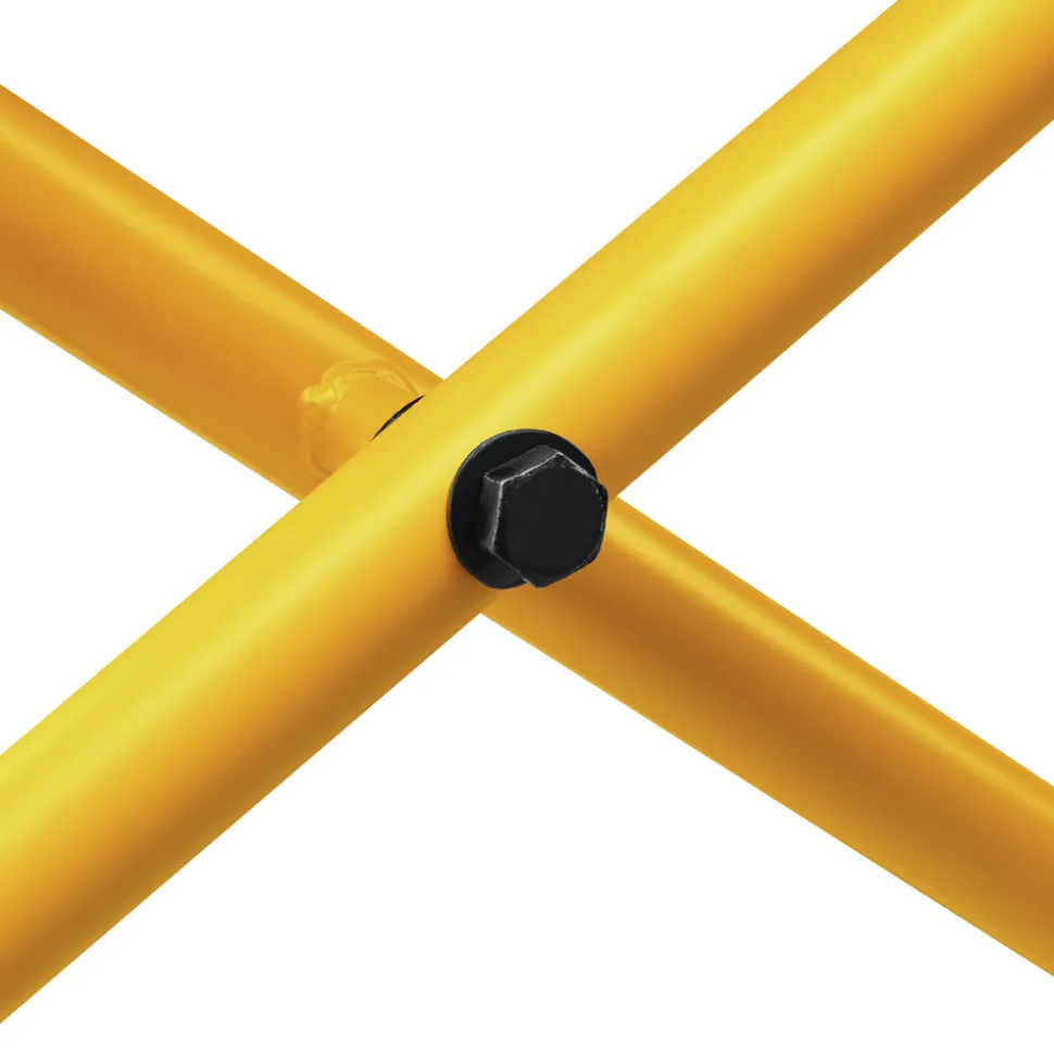 Dewalt 25 in. x 60 in. x 32.5 in. Heavy-Duty Rolling Miter Saw Stand - Yellow/Black