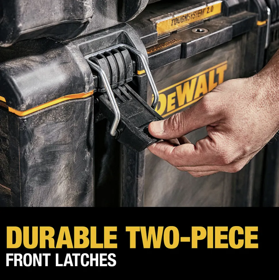 Dewalt 21-3/4 in. x 14-3/4 in. x 16-1/4 in. ToughSystem 2.0 Tool Box - X-Large, Black