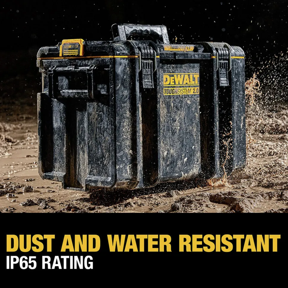 Dewalt 21-3/4 in. x 14-3/4 in. x 16-1/4 in. ToughSystem 2.0 Tool Box - X-Large, Black