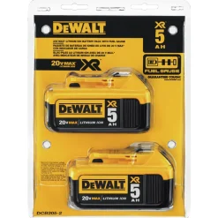 Dewalt (2) 20V MAX 5 Ah Lithium-Ion Batteries