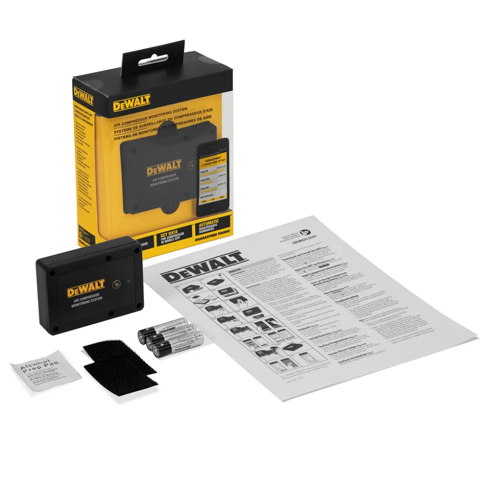 Dewalt Cordless Air Compressor Monitoring System with (3) AA Batteries