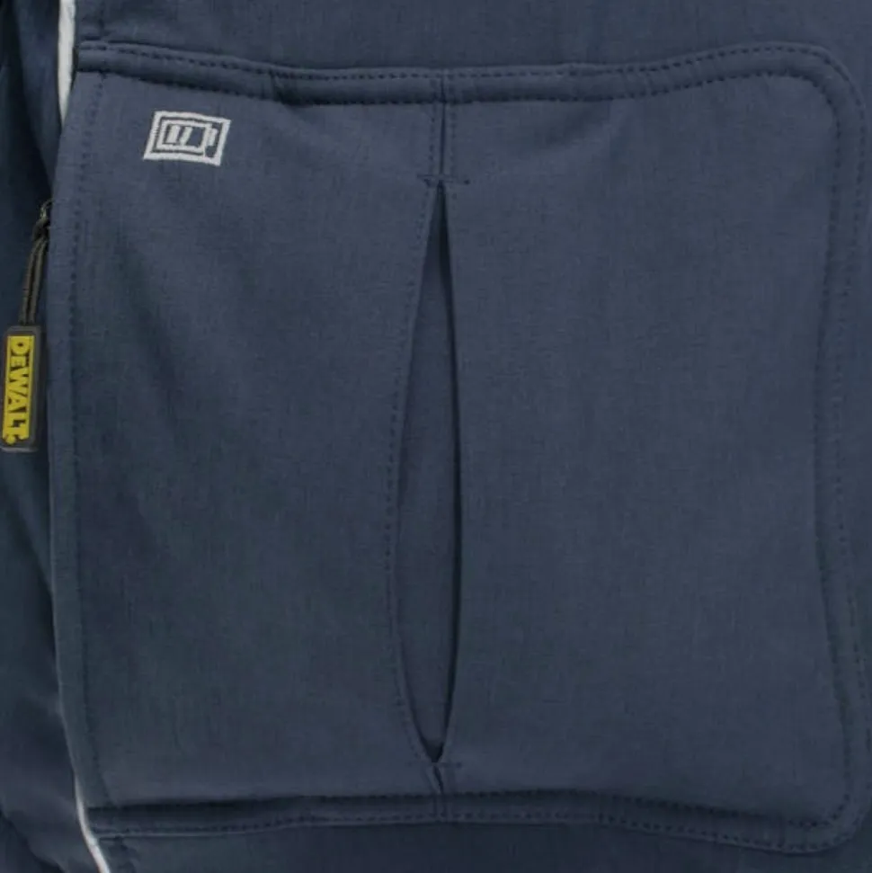 Dewalt Men's Heated Soft Shell Jacket with Sherpa Lining Kitted - Small, Navy
