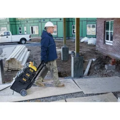 Dewalt Men's Heated Soft Shell Jacket with Sherpa Lining Kitted - Small, Navy