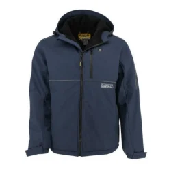 Dewalt Men's Heated Soft Shell Jacket with Sherpa Lining Kitted - Small, Navy