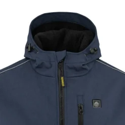 Dewalt Men's Heated Soft Shell Jacket with Sherpa Lining Kitted - Small, Navy
