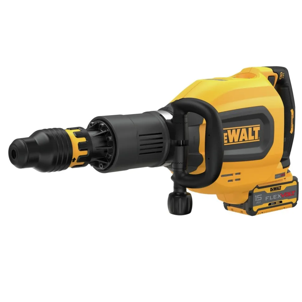 Dewalt 60V Brushless Lithium-Ion 27 lbs. Cordless SDS-Max Inline Chipping Hammer Kit with 2 FLEXVOLT Batteries (15 Ah)