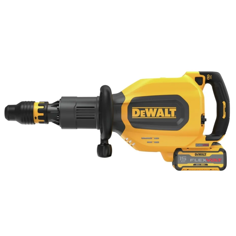 Dewalt 60V Brushless Lithium-Ion 27 lbs. Cordless SDS-Max Inline Chipping Hammer Kit with 2 FLEXVOLT Batteries (15 Ah)
