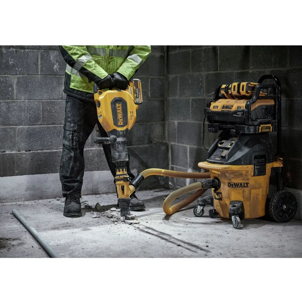 Dewalt 60V Brushless Lithium-Ion 27 lbs. Cordless SDS-Max Inline Chipping Hammer Kit with 2 FLEXVOLT Batteries (15 Ah)