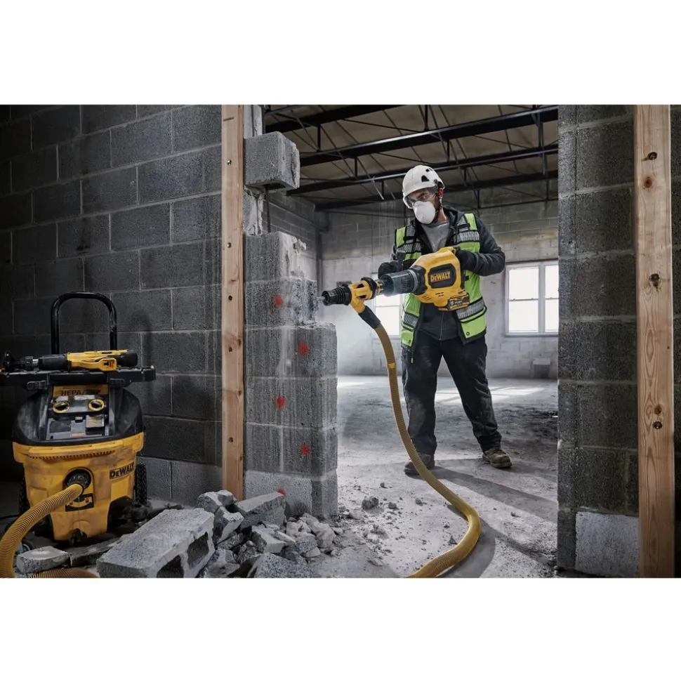 Dewalt 60V Brushless Lithium-Ion 27 lbs. Cordless SDS-Max Inline Chipping Hammer Kit with 2 FLEXVOLT Batteries (15 Ah)