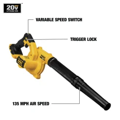 Dewalt 20V MAX Cordless Lithium-Ion Compact Jobsite Blower (Tool Only)
