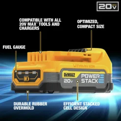 Dewalt 20V MAX POWERSTACK Compact Lithium-Ion Battery