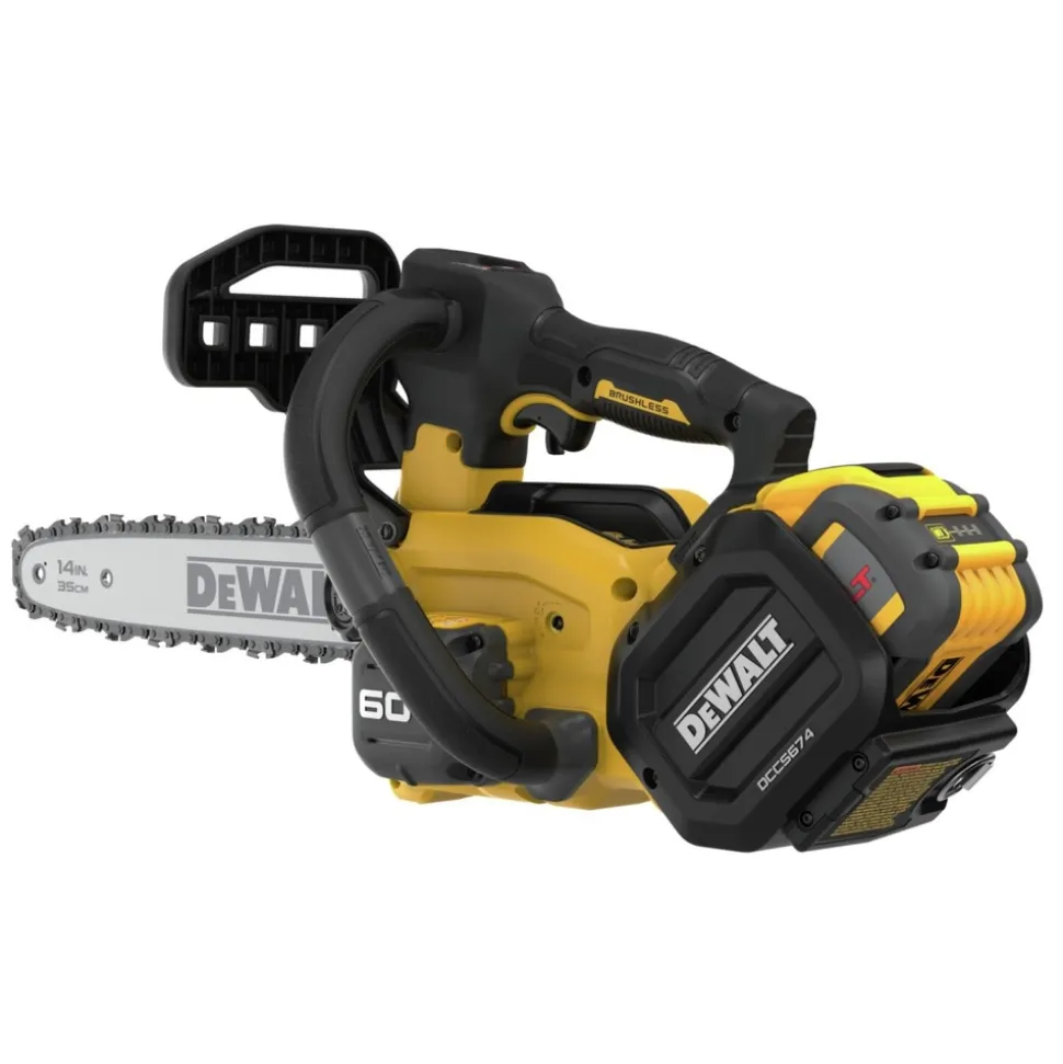 Dewalt 60V MAX Top Handle Lithium-Ion 14 in. Cordless Chainsaw Kit with 2 Batteries (9 Ah)