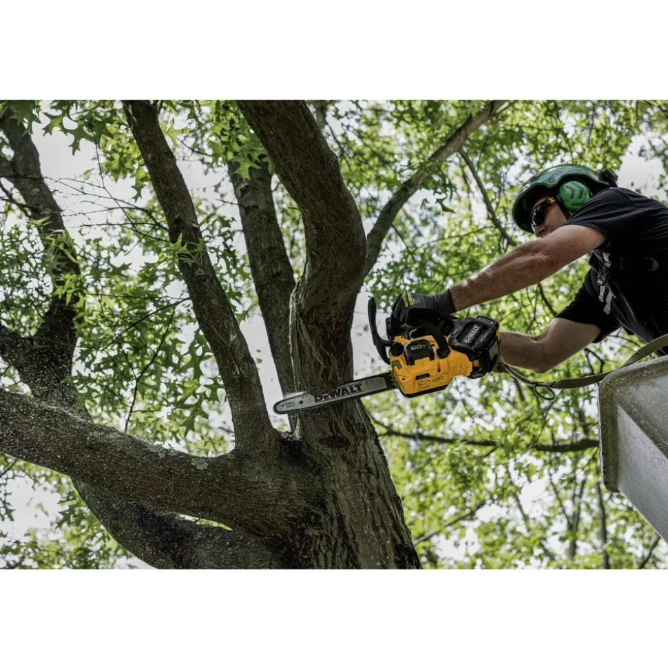 Dewalt 60V MAX Top Handle Lithium-Ion 14 in. Cordless Chainsaw Kit with 2 Batteries (9 Ah)