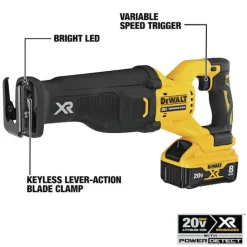 Dewalt 20V MAX XR Brushless Lithium-Ion Cordless Reciprocating Saw with POWER DETECT Tool Technology (Tool Only)