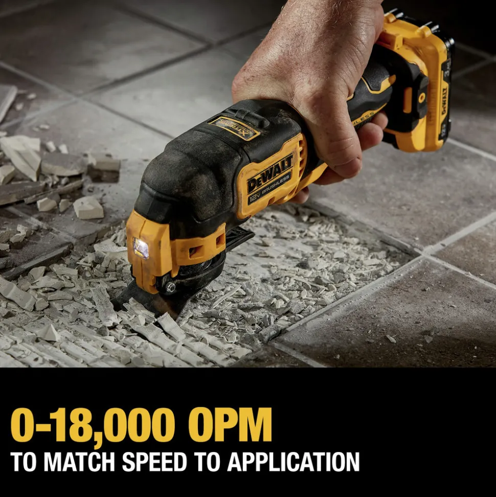 Dewalt 12V MAX XTREME Brushless Lithium-Ion Cordless Oscillating Tool Kit (3 Ah)