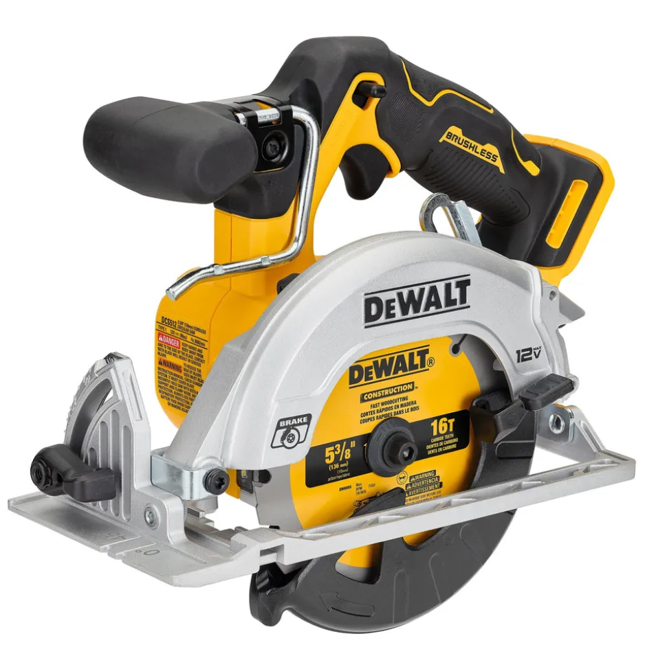 Dewalt 12V MAX XTREME Brushless Lithium-Ion 5-3/8 in. Cordless Circular Saw Kit with Charger (5 Ah)
