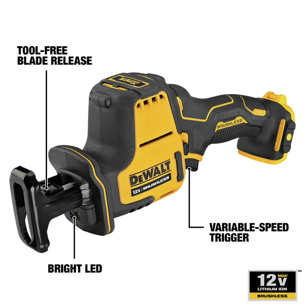 Dewalt XTREME 12V MAX Brushless Lithium-Ion One-Handed Cordless Reciprocating Saw (Tool Only)