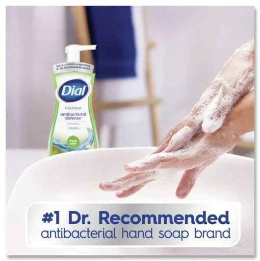 Dial 8 oz Antibacterial Foaming Hand Wash - Fresh Pear Scent (8/Carton)