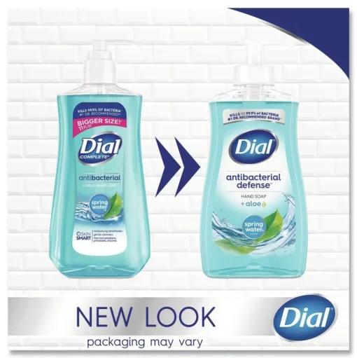 Dial 11 oz. Antibacterial Liquid Hand Soap - Spring Water Scent (12/Carton)