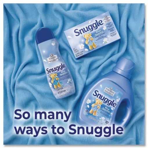 Dial 66 oz. Bottle Liquid Fabric Conditioner - Blue Sparkle Cuddle-Up Fresh (6/Carton)