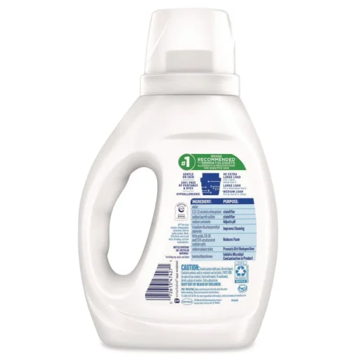 Dial 30 oz Free Clear HE Laundry Detergent - Unscented (6/Carton)