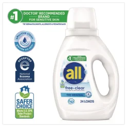 Dial 30 oz Free Clear HE Laundry Detergent - Unscented (6/Carton)
