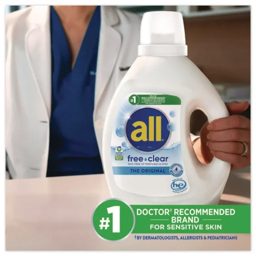Dial 30 oz Free Clear HE Laundry Detergent - Unscented (6/Carton)