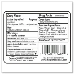 Dial Professional 1.5 oz. Roll-On Bottle Anti-Perspirant Deodorant - Crystal Breeze (48/Carton)