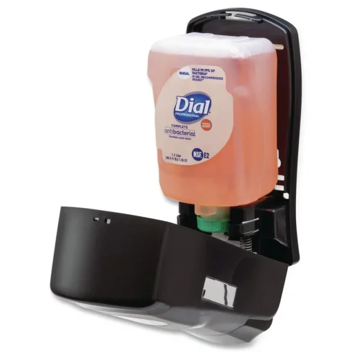 Dial Professional FIT 4 in. x 5.13 in. x 10.5 in. 1.2 Liter Universal Manual Dispenser - Gray (3/Carton)