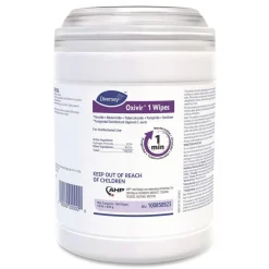 Diversey Care Oxivir 6 in. x 7 in. 1-Ply 1 Wipes (160/Canister, 12 Canisters/Carton)