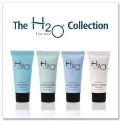Diversified Hospitality Solutions H2O Therapy 0.85 oz Single-Use Shampoo - White Tea and Lemongrass (300/Carton)