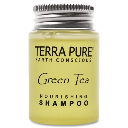 Diversified Hospitality Solutions Terra Pure 1 oz Shampoo - Green Tea Lemongrass (300/Carton)