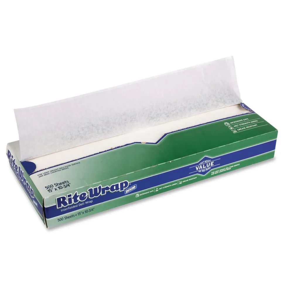 Dixie 15.12 in. x 10.75 in. Dry Wax Lightweight Deli Paper (12/Carton)
