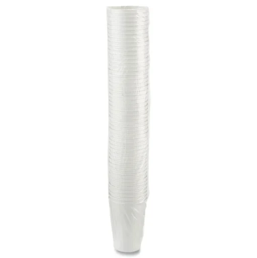 Dixie 16 oz. Paper Hot Cups - White (50/Sleeve, 20 Sleeves/Carton)