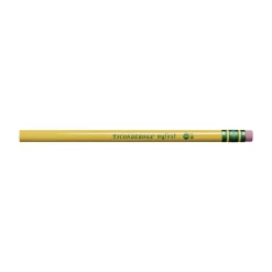 Dixon Ticonderoga Beginners HB (#2) Woodcase Pencil with Eraser and Microban - Black Lead/Yellow Barrel (12/Pack)