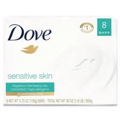 Dove 4.5 oz. Sensitive Skin Bath Bar - Unscented (72/Carton)