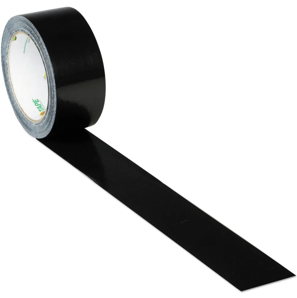 Duck 1.88 in. x 20 yards 3 in. Core Colored Duct Tape - Black (1-Roll)