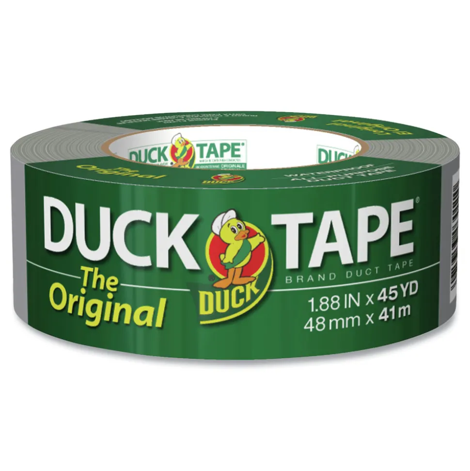 Duck 1.88 in. x 45 yards 3 in. Core Duct Tape - Gray (1-Roll)