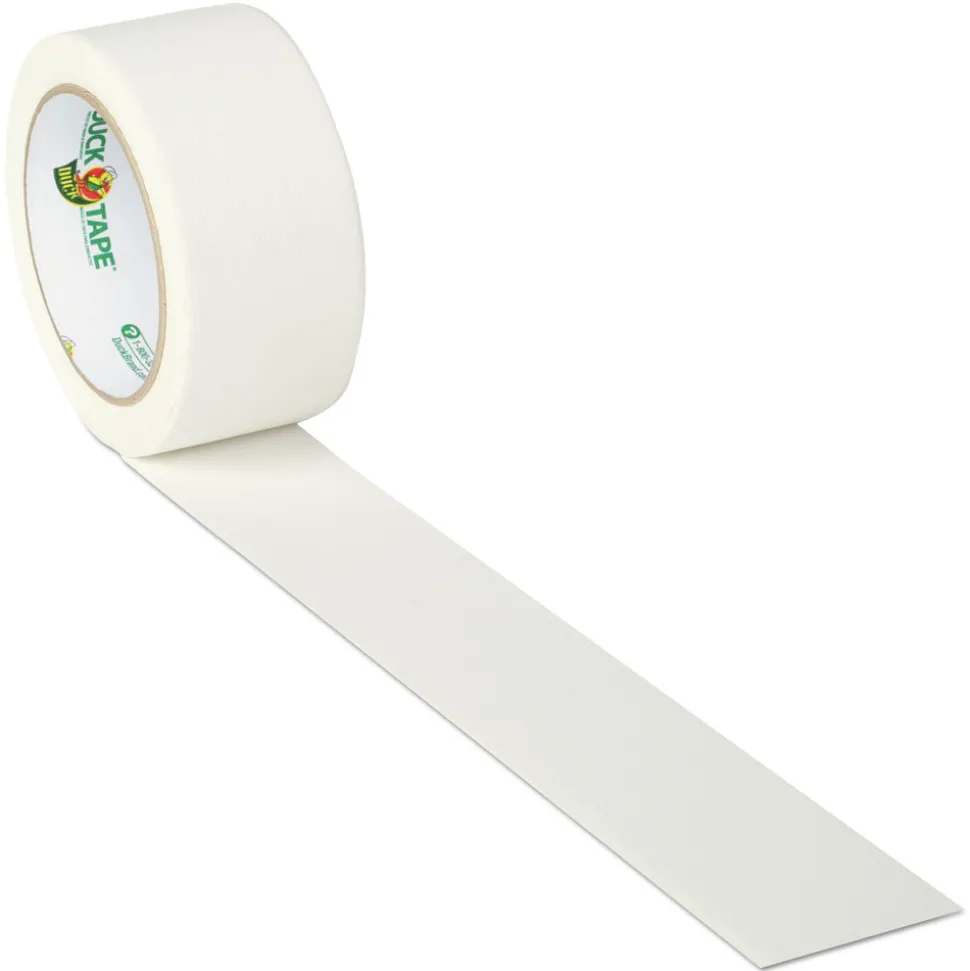 Duck 1.88 in. x 20 yards 3 in. Core Colored Duct Tape - White (1-Roll)