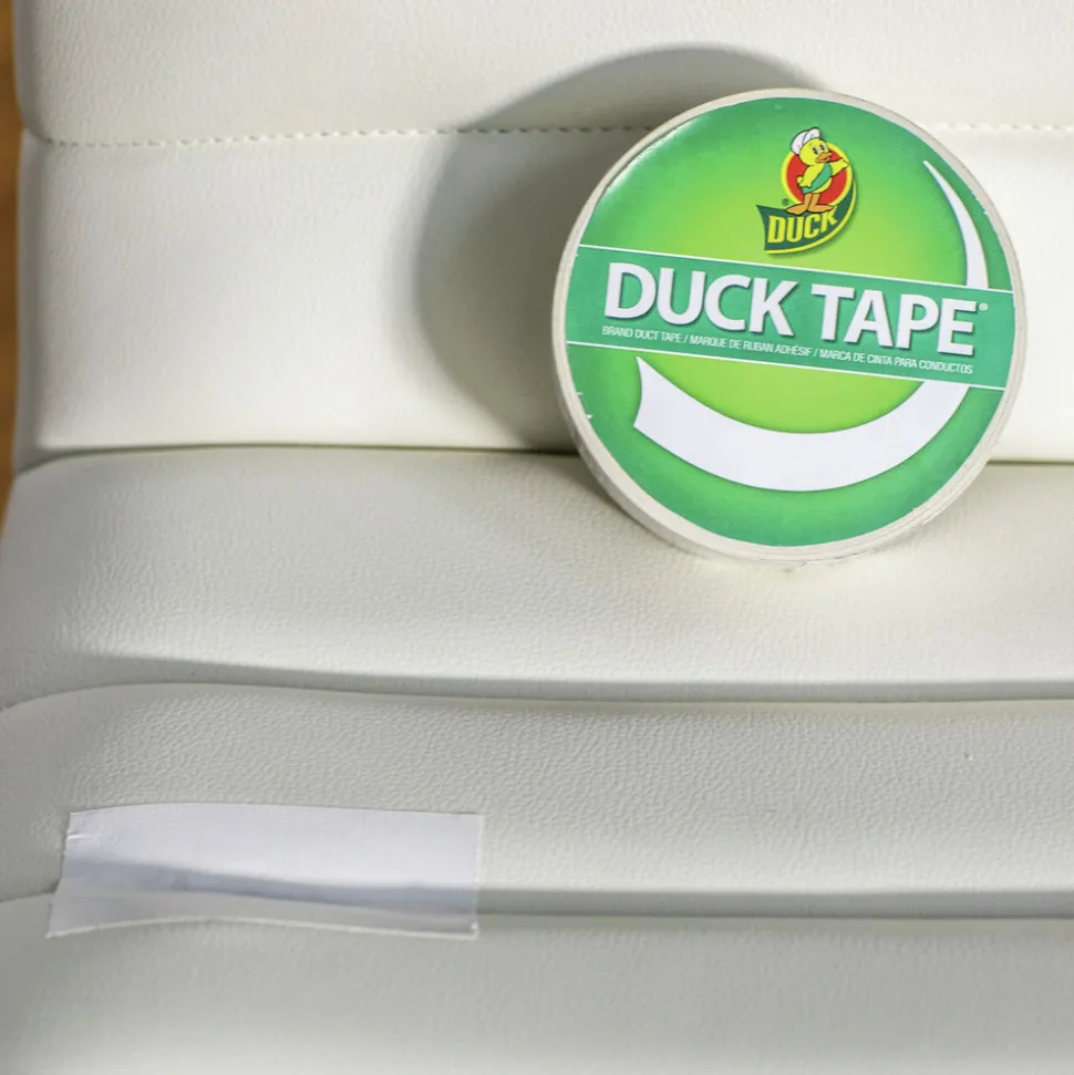 Duck 1.88 in. x 20 yards 3 in. Core Colored Duct Tape - White (1-Roll)