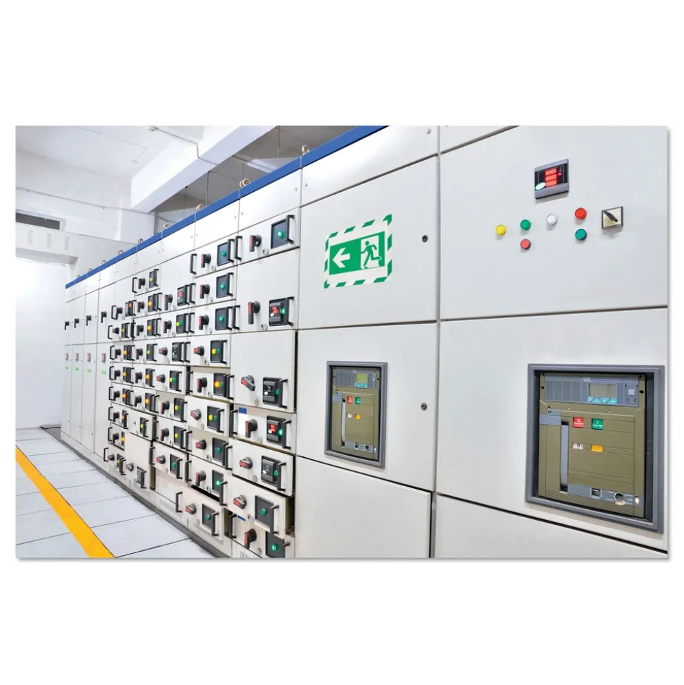 Durable 8.5 in. x 11 in. DURAFRAME Security Magnetic Sign Holder - Green/White Frame (2/Pack)