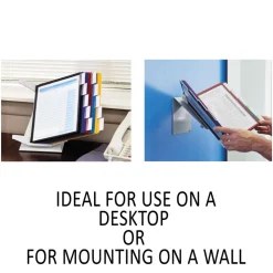 Durable 10 Panels VARIO Pro Legal Desktop Reference System - Assorted Borders and Panels