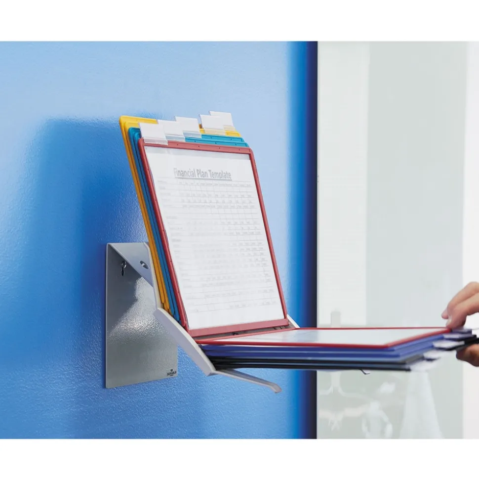 Durable 10 Panels VARIO Pro Legal Desktop Reference System - Assorted Borders and Panels