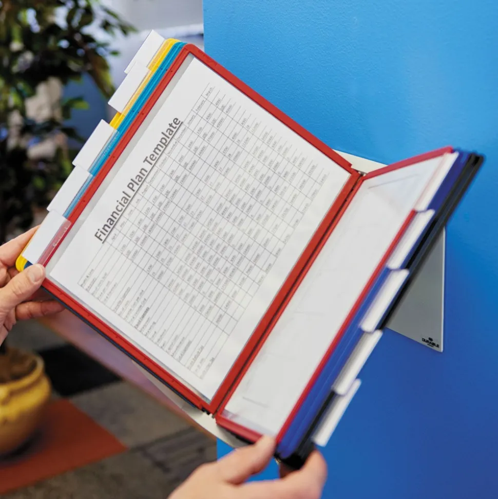 Durable 10 Panels VARIO Pro Legal Desktop Reference System - Assorted Borders and Panels