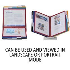 Durable 10 Panels VARIO Pro Legal Desktop Reference System - Assorted Borders and Panels