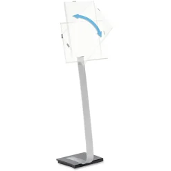 Durable 15 x 46.5 Info Sign Duo Letter-Size Floor Stand - Clear