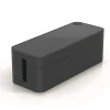 Durable CAVOLINE 16 in. x 6.1 in. x 5.5 in. Cable Management Box - Large, Charcoal
