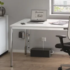 Durable CAVOLINE 16 in. x 6.1 in. x 5.5 in. Cable Management Box - Large, Charcoal