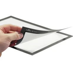 Durable DURAFRAME 11 in. x 17 in. Sign Holder - Black Frame (2/Pack)