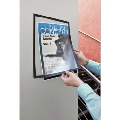 Durable DURAFRAME 11 in. x 17 in. Sign Holder - Black Frame (2/Pack)